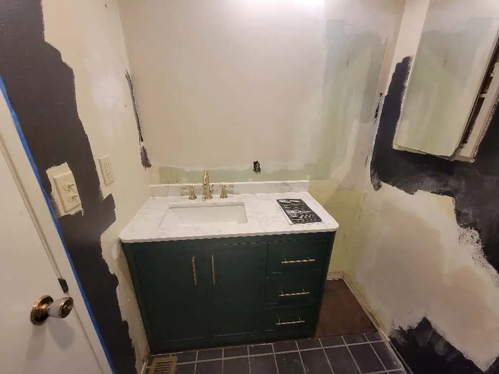 Bathroom Drywall Repair and Plumbing in Capitola